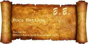 Bucz Bettina névjegykártya
